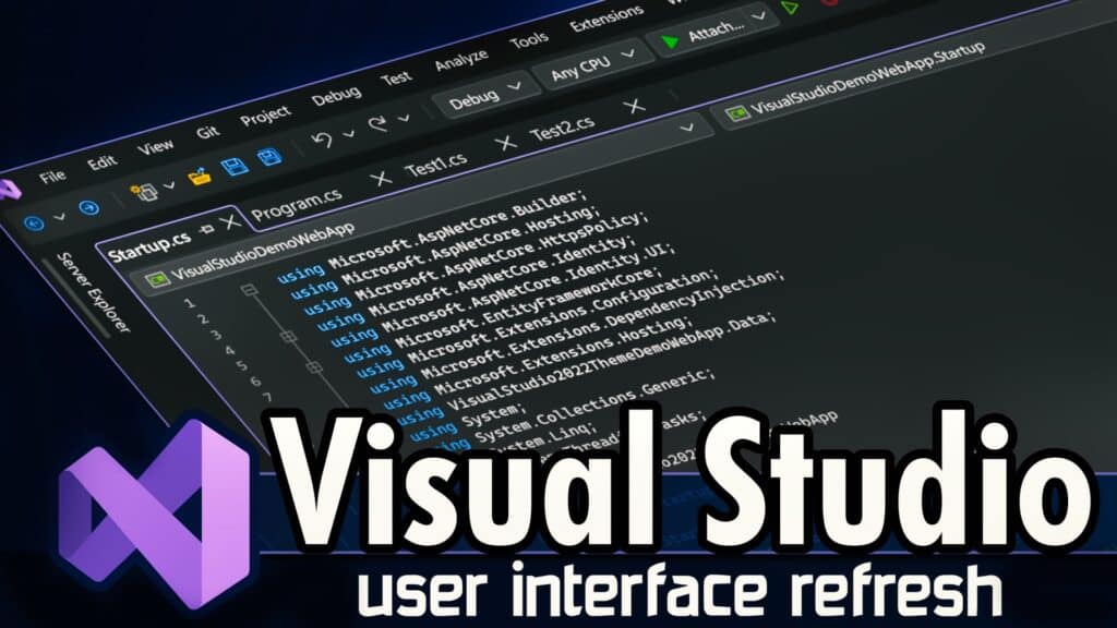 Microsoft have released a proposed user interface update to Visual Studio Fluent Design UI