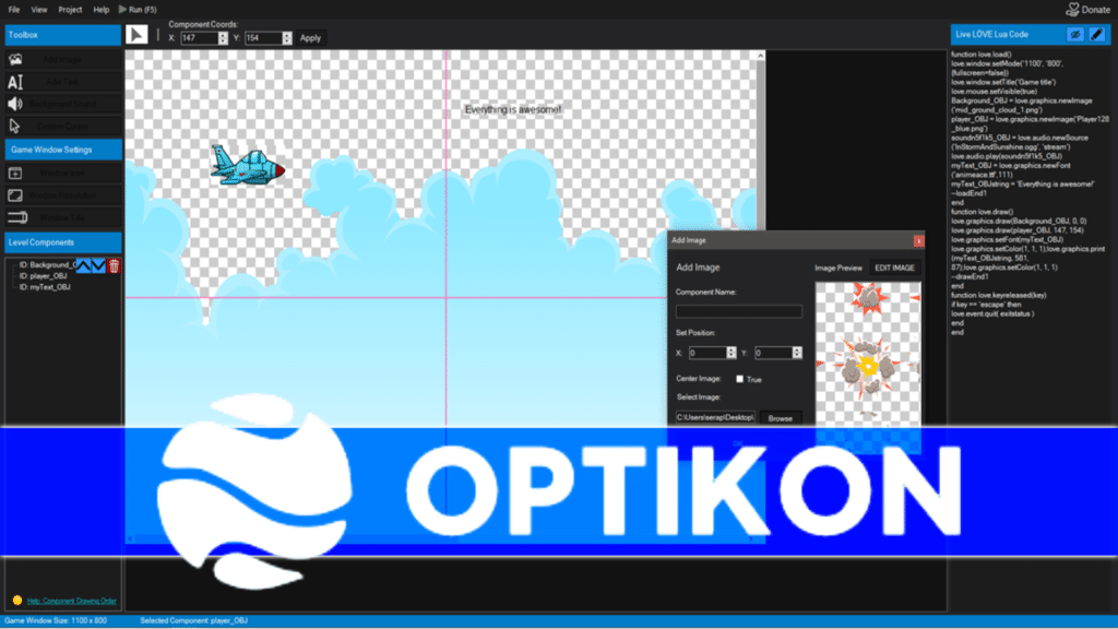 Optikon Lua/Love Level Editor